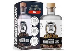 Set de Regalo DIY Ron Deer Jimmy's® – Haz tu Propio Ron con Roble Premium de barricas de Ron sudamericanas – Maduración en barrica para Cualquier Licor Hombres