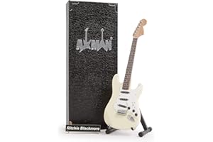 AXMAN Ritchie Blackmore - Guitarra en miniatura - Regalos musicales - Adorno hecho a mano