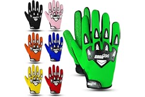 SAGA SPORTS Gant Moto Enfant – Gants Moto Enfants & Gant Moto Cross Enfant avec Protection Ultime – Gants BMX Enfants pour Jeunes Champions