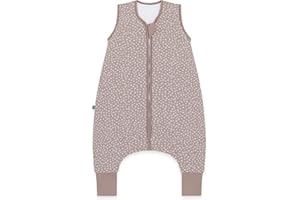 emma & noah Baby Schlafsack mit Füßen 2.5 TOG, Strampelsack für den Herbst und Winter, Bio-Baumwolle, OEKO-TEX Zertifiziert, Kuscheliger Schlafsack für Neugeborere (Blume Berry, 80 cm)