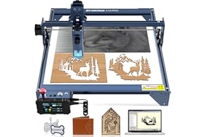 Grawer laserowy ATOMSTACK A10 PRO, grawer laserowy CNC, efekt 50 W, grawerowanie offline z ekranem dotykowym, grawerowanie laserowe obszaru 410 x 400 mm, laser 10 W, ostrość lasera 0,08 x 0,08 mm