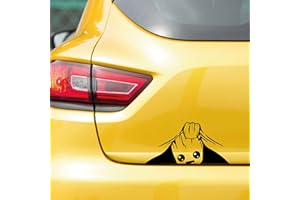 MTE Baby Groot Peeking Car Decal Vinyl Sticker Novelty Humour, Black