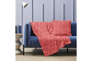 HABITA 33 HOME Copridivano 3 Posti, Copriletto Matrimoniale (250x280 cm) Granfoulard Copridivano, Copriletto Matrimoniale Primaverile, Telo Copridivano, Copri Divano Leggero, Telo Estivo (Bordeaux Amalfi)