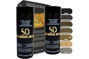 SD SALVATHOR DURAN Fibras Capilares Salvathor Duran 50 g - Pack 2 Unidades Fibra Capilar - Microfibras Capilares - Thick Fiber