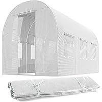 Plonos Ersatzfolie für Folientunnel Gartentunnel Gewächshaus Verschiedene Größen (2 x 3 m)