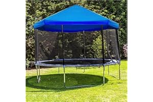 ORTUH Trampoline Sun Shade, Trampoline Tent Trampoline Sunshade Sun Protection Trampolines Canopy Oxford Cloth Sunproof Top Tent Trampoline Protection Accessories (only)