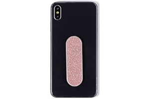 MOMO STICK - L'original! Support pour téléphone Portable et poignée pour Smartphones et tablettes– téléphone Portable Bague pour iPhone Samsung Huawei (Série Perle - PU Rosegold)