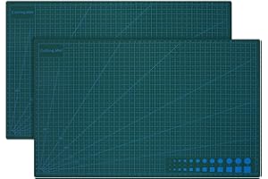 BOSADA Cutting Mat Self Healing,2 Packs A3 Cutting Mat for Crafts,Rotary Double Sided Cutting Mats for Cutting,Sewing, Paper Cuttings and Craft Project(45x30cm)