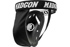 ‎MADGON MADGON Tiefschutz mit idealer Passform – Genitalschutz für Herren mit hoher Bewegungsfreiheit für Kampfsport – Suspensorium mit elastischem Band – inklusive Beutel