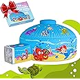 Skywin Air Tent - Quick Build Inflatable Fort, Air Blow up Tent for Playing, Lounging, and Sleeping, 77 x 50 Inches (Fan not Included) (Ocean)