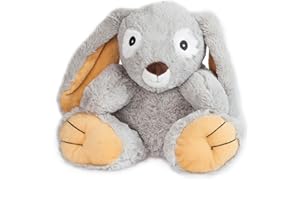 Pelucho - Bouillotte Peluche Lapin - Bien-Être, Chaleur et Douceur - Micro-Ondable - Grains de Blé et Fleurs de Lavande - Fabriquée en France