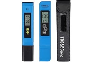 CAMWAY Testeur PH-Mètre Numérique + TDS EC Mesure Testeur Numérique avec Écran LCD Stylo de Testeur pour la Qualité de l'eau de Piscine, Aquarium, Laboratoires Scolaires