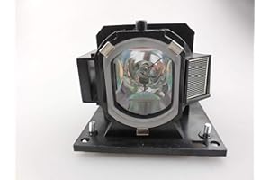 Supermait DT01181,DT01251,DT01381 Bulbo Lámpara Bombilla de repuesto para proyector con carcasa Compatible con HITACHI BZ-1 CP-A220N CP-A221N CP-A221NM CP-A222NM CP-A222WN CP-A250NL CP-A300N CP-A301N