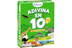 Ludilo - ¡Adivina En 10! Mundo Animal | Juegos De Mesa Niños 6 Años O Más | Juegos De Viaje Y Educativos | Juego Cartas Niños Y Adultos | Juego Mesa 6 Años