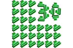 LOLLANDA 30 Stück Gewächshaus-Klemmen, Grün Gewächshaus Clips 11 mm Reihenabdeckung, Netz, Tunnel, Hoop, Clips, Schuppen, Halteclip für Rohrschellen, Gewächshaus Folien, Film, Shading Netting (30 Stück)