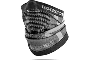 ROCKBROS Scaldacollo a Maglia Antivento, Sottocasco per Moto Bici Scooter, Uomo Donna, Traspirante Morbido, per 4 Stagioni, Taglia Unica