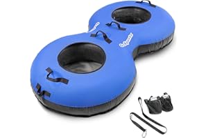 GoSports 44" Heavy Duty River Tube with Premium Canvas Cover - Commercial Grade River Tube - Choose Your Style