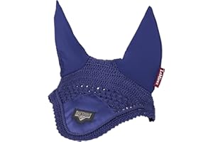 LeMieux Junior Loire Fly Hood with Soft Lycra Ears - Close Knit Crochet - Comfortable Fit Equestrian Mask - Sport Horse Wear