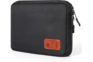 Cozary Organizador de Cables de Viaje, Bolsa para Cables Electrónicos, Bolsa Organizadora de Cables para Cargadores, Memorias USB, Tarjetas SD y Accesorios Adaptadores