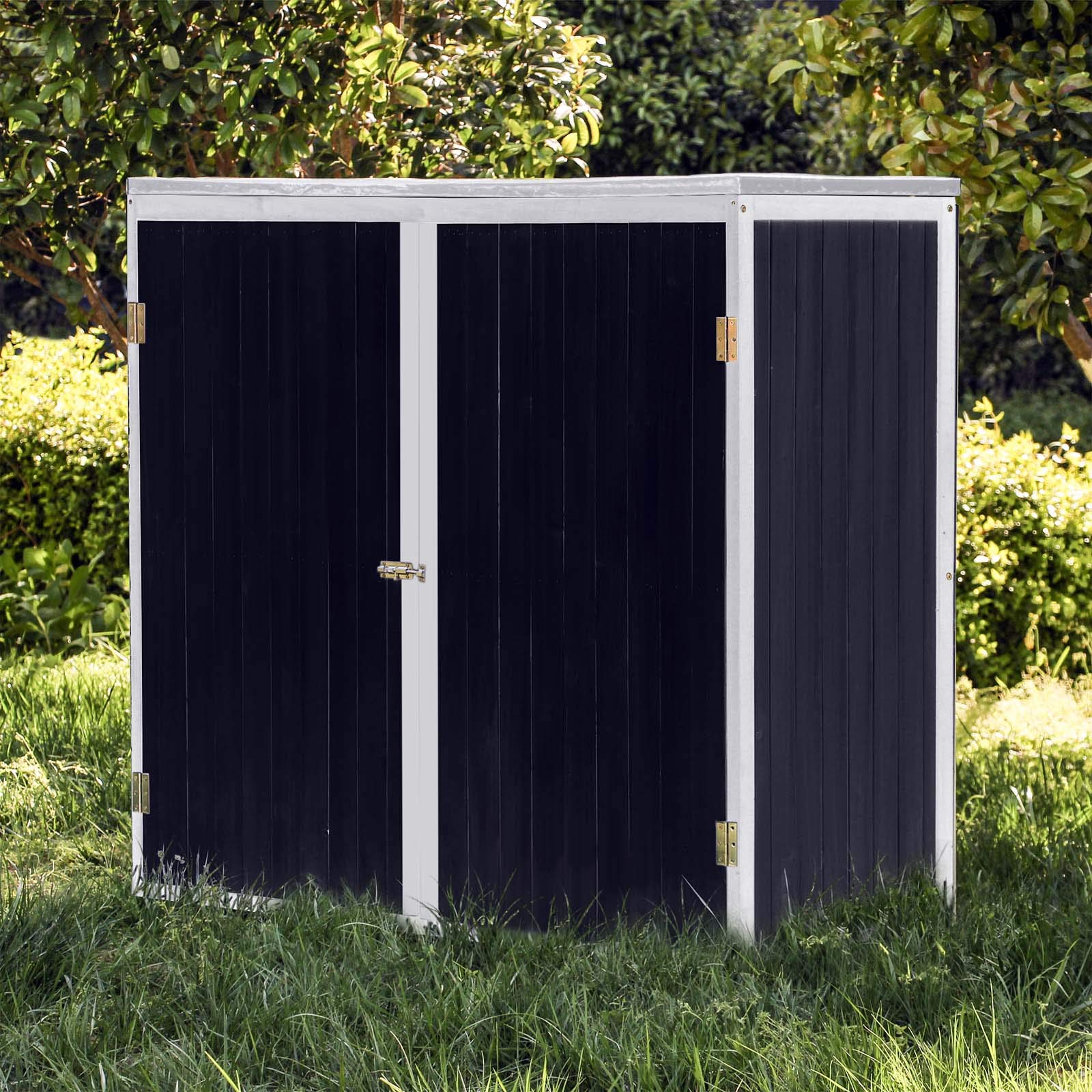 Wiltec Gartenhaus Anthrazit Doppeltur Geratehaus Gerateschuppen Gartenschrank Gerateschrank Garten Im Shop At