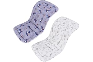 LAT LEE AND TOWN LAT Materassino Passeggino Universale, Copriseduta Passeggino Cotone, Copri Passeggino Universale a Doppia Facciata, Copriseduta Passeggino Universale 78x34cm (Dinosauro)