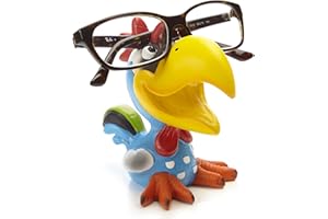 By Bers Brillenhalter Die_Vögel Design, handbemalt, Tier, echt lustig, aus Polyresin, für Spaßversteher und Junggebliebene Geschenk