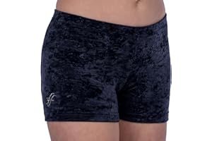 ff FISCHER Turnhose Mädchen Samtshorty Gymnastik Turn Shorts in wolkigem Samt 77134