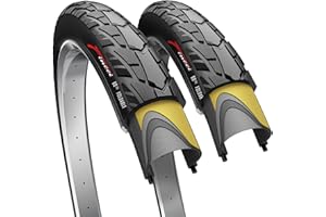 Fincci Gravel Pneus 700 x 40c - Paire Pliable Tire 28 x 1.6 Pouces avec Protection Anti Crevaison 1mm, 42-622 60 TPI pour Électrique & Route & de Ville & VTT Velo, Tournée Bicyclette - Pack of 2