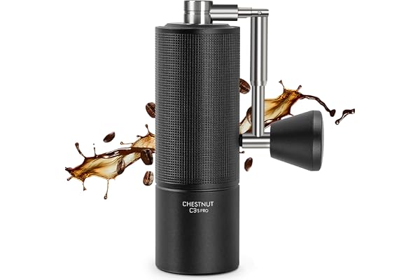 TIMEMORE Chestnut C3s PRO, moulin à café manuel, corps entièrement métallique, fraise conique S2C en acier inoxydable, moulin à café manuel avec poignée pliante, pour Espresso et French Press, noir