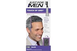 Just for men Touch of Grey, Black Hair Dye for a Natural Salt & Pepper Look, T55