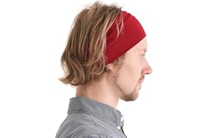 CHARM Uomo giapponese elastico Fascia Per Capelli capelli fascia accessorio sport rosso