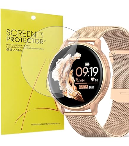 Diruite 4 Pezzi per Sasung Galaxy Watch 6/5/4 44 Vetro Teperato