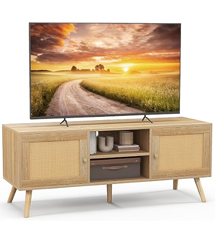 Forte SKELBIT TV Cabinet 160, Lowboard In Boho Styl Produktbild-Vorschau 4