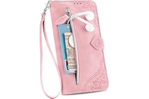 EasyShow Mobile Phone Case for Oukitel C32 Wallet Case, Oukitel C32 Wallet Magnetic Closure and Flip Stand Case, Embossed Pattern Cover for Oukitel C32-Pink