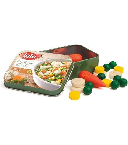 Jouet En Bois Erzi - Biscuits Caramel Dans Boîte Métal, 5 Pièces, Pour Jeu D'imitation (dès 3 Ans)