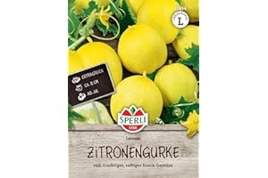 Sperli Zitronengurkensamen Lemon 80854 – süß-fruchtiges, saftiges Snack-Gemüse - Inhalt für 25 Pflanzen - Gemüsesamen, Samen Gemüse, Saatgut, Gemüsepflanzen