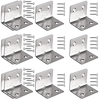 beihuazi® Winkelverbinder Edelstahl Winkel Klammern 38 x 38mm Balkenwinkel Metallwinkel mit Schrauben für Anbau Winkel…