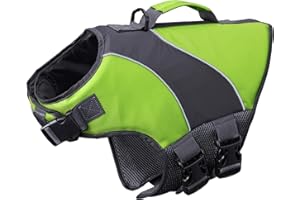 Dog Life Jacket, Green, M