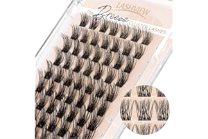 LASHVIEW 70 Pcs Cluster Lashes DIY Cluster Wimpern Extensions Mega Volumen Wiederverwendbare Individual Cluster Volumen Look Super Dünnes Band & Weich(Volumen,C-10-16mix)