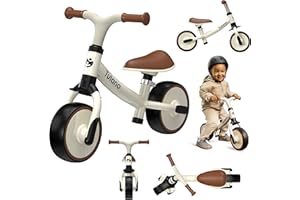 ‎TULANO TULANO Scout 15 Kinder Laufrad Lauflernrad Erstes Fahrrad Kinderfahrrad | 18-48 Monate | ohne Pedal mit 2 Rädern Breite Reifen | höhenverstellbarer Sattel Lenkradschloss | Ultraleicht | scoot and ride