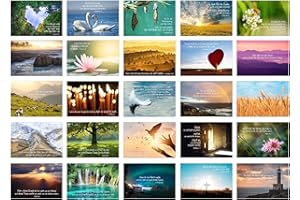 Edition Seidel Zestaw 25 kartek pocztowych, wersety biblijne i cytaty biblijne – kartki z sentencjami z Biblii do refleksji i dyskusji, kartki urodzinowe