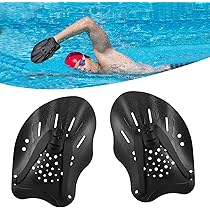 Pagaie Da Nuoto Per Allenamento - 1 Paio, 20x14cm, Con Cinghie Regolabili - Foto 11