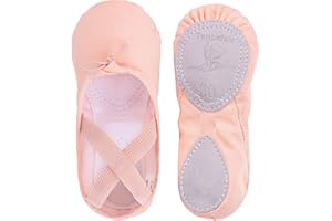 Tancefair Ballet Shoes Girls Ballet Flats Dance Slippers Split Sole Gymnastics Yoga Shoes for Toddlers Girls Women