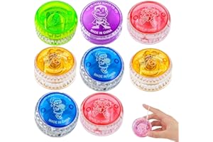 BDBFPAN 8 Stück JoJo, für Kinder und Erwachsene, Perfekt für Indoor- und Outdoor-Spiele, Geburtstagsfeiern und Hand-Augen-Koordinationstraining