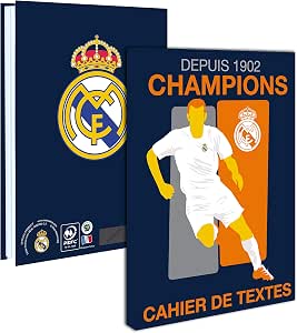 Cahier De Texte Officiel Real Madrid - Collection 100% Merengue - Format 15x21 Cm