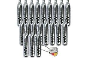 20 x 12g Co2 Kapseln für Airsoft Pistole, Softair, Paintball, Luftpistole oder Luftgewehr - H&N Sport CO2 Patronen Kapsel