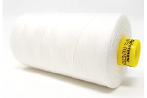 Gütermann Fil Mara 80 - Fil à coudre robuste en polyester - 800 m - Résistant aux UV et à la déchirure (blanc, 1)