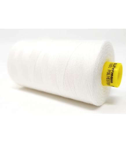 Gutermann Sew-All Polyester Thread 1000m: 0800 White - Fabric Favourites