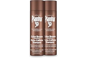Plantur 39 Colour Phyto Caffeine Shampoo I Champú Anticaida Mujer 2x250 ml | Oculta Raíces del Pelo y Reduce la Caida del Cabello Mujer