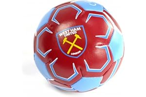 WEST HAM UNITED F.C. West Ham FC Official 4 Inch Mini Soft Football (Mini) (Claret/Blue)